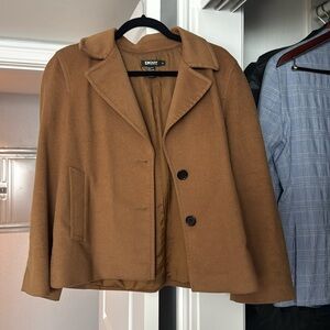 DKNY cropped peacoat